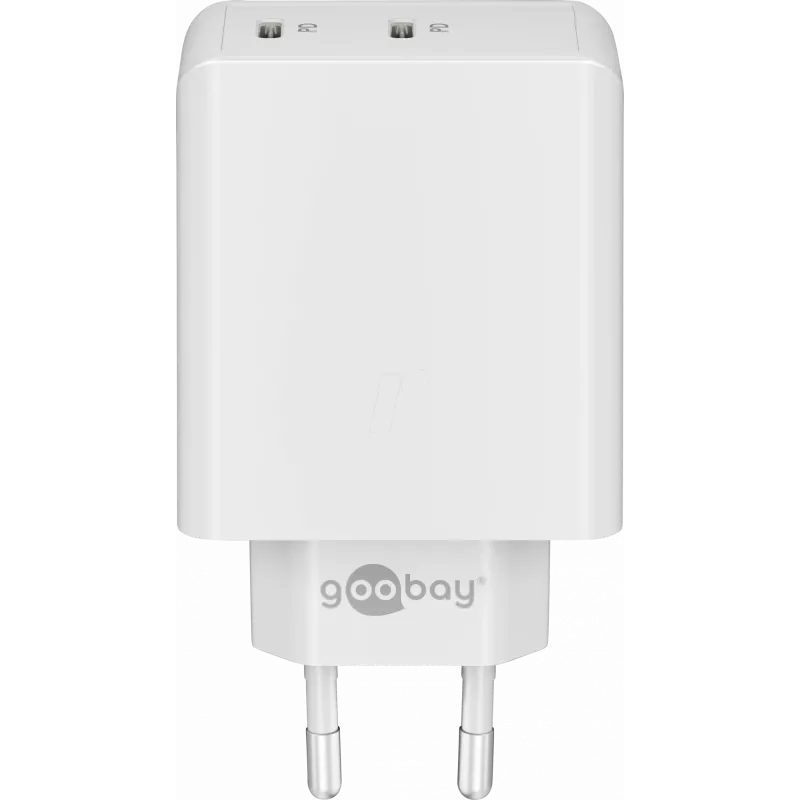 Cargador Goobay 61758 para dispositivos móviles blanco para interiores (61758)
