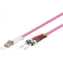 Cable de fibra óptica MicroConnect FIB412010-4, OM4 multimodo, LC a ST, 10 m, violeta