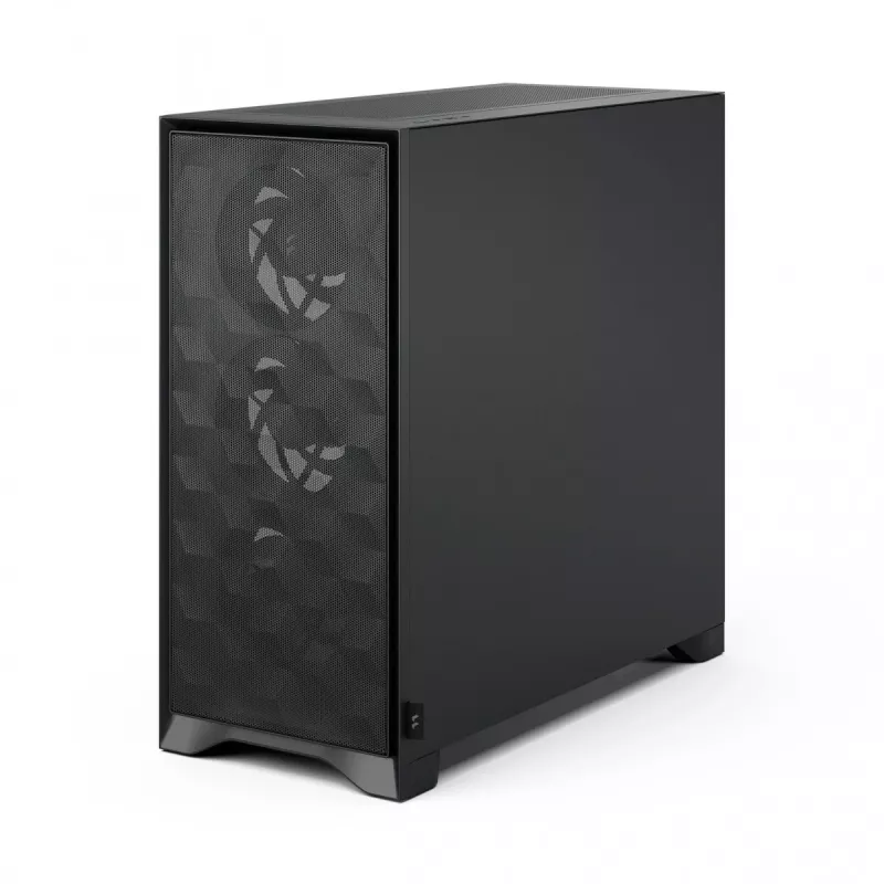 Caja para PC Fractal Design Pop 2 Air negro TG Midi Tower – ATX, 3 ventiladores frontales de 120 mm, compatible con unidades de 2,5
