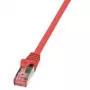 Cable de red LogiLink 10 m Cat.6 RJ-45 S/FTP rojo