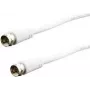 Cable coaxial e p FA 25 LOSE 2,5 m, conector F macho a conector F macho, blanco