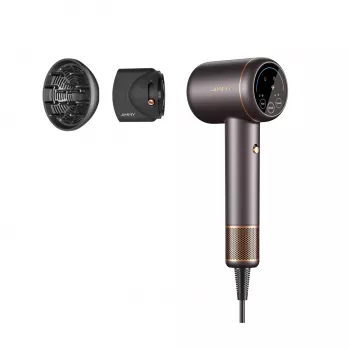 Secador de pelo Jimmy F8 1600 W, 3 ajustes de temperatura, función iónica, accesorio difusor, gris