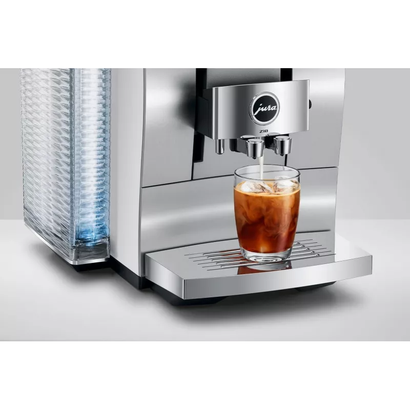 Cafetera superautomática JURA Z10 (EB) — depósito de agua de 2,4 L, molinillo integrado, 1450 W, aluminio/blanco