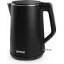 Hervidor eléctrico Gorenje K15DWBK – 1,5 L, 2200 W, negro, control por botones, base 360°