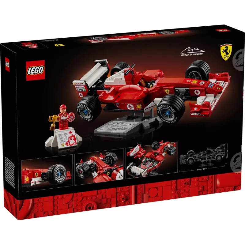 LEGO ICONS 11375 Ferrari F2004 y Michael Schumacher