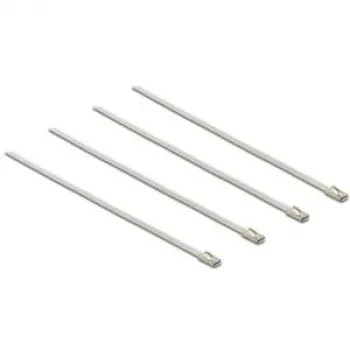 Bridas DeLOCK 18631 acero inoxidable 200 mm 20 unidades