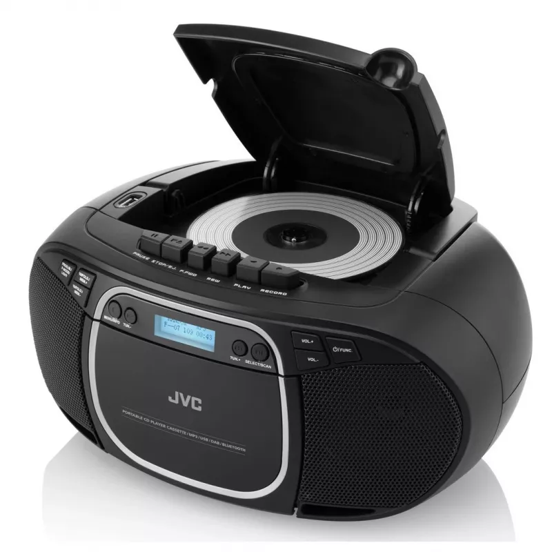 JVC RC-E561B-DAB reproductor de CD negro reproductor de CD portátil