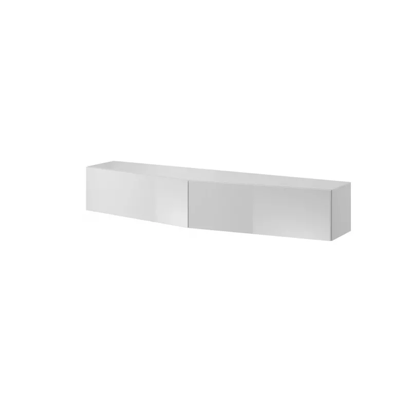 Conjunto de armarios de salón Cama VIGO SLANT 6 blanco/blanco brillante