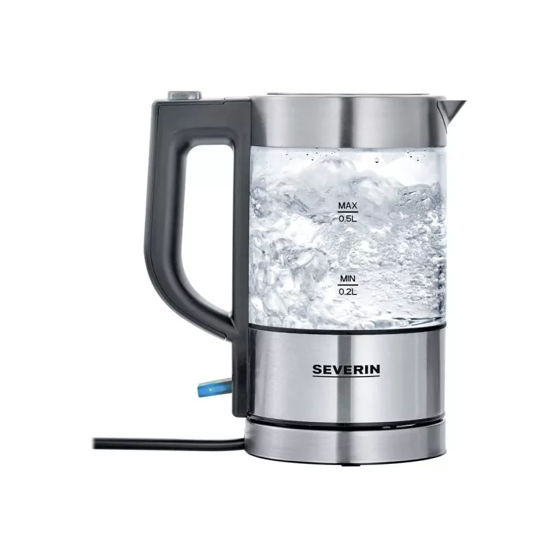 Severin WK 3472 Hervidor de agua 0,5 L Plata 1100 W (WK3472)
