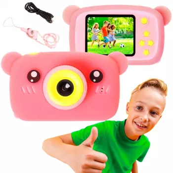 Cámara digital infantil Extralink H25 rosa edad recomendada 3 años