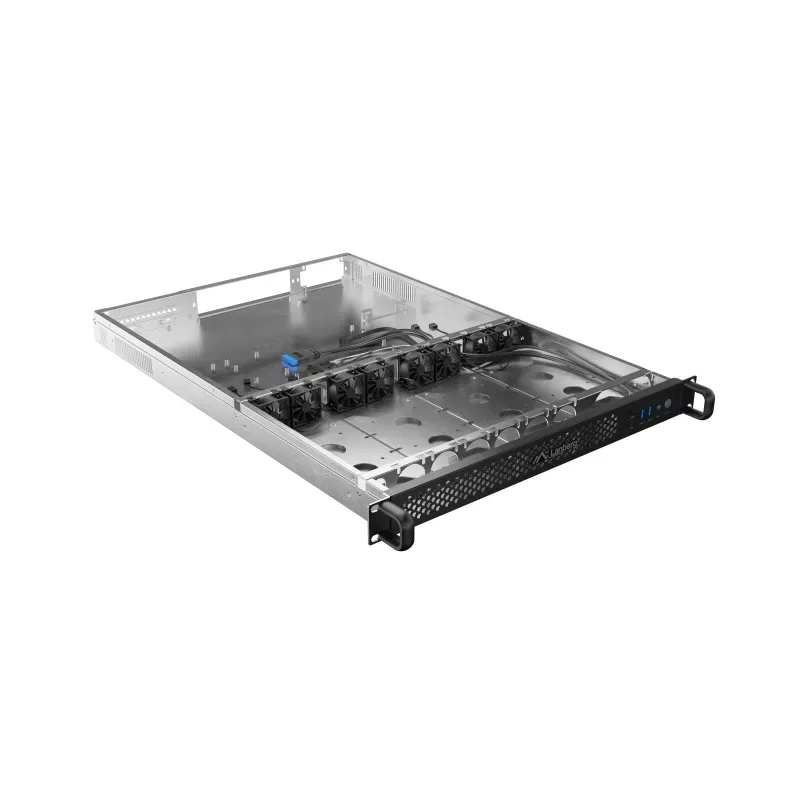 Carcasa rack Lanberg SC01-6501-12B 1U negra 8 ventiladores HDD SSD