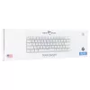 Teclado mecánico gaming White Shark Wakizashi WAKIZASHI-2-US-W-BLUE — distribución US, switches azules