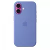 Funda de silicona para iPhone 16 con MagSafe - periwinkle