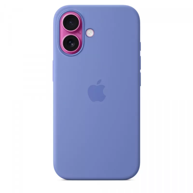 Funda de silicona para iPhone 16 con MagSafe - periwinkle