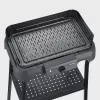 Parrilla eléctrica de sobremesa SEVERIN PG 8596, 2000 W, parrilla rectangular, negra, mando giratorio