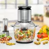 Picadora eléctrica Rommelsbacher MZ 600 — recipiente de cristal de 2 L, 600 W, carcasa de acero inoxidable, 22 velocidades, 6 cuchillas