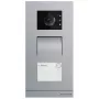 Portero automático Busch-Jaeger A21381P1-S-03, plateado, carcasa exterior de acero inoxidable, botones, 135×29×277 mm