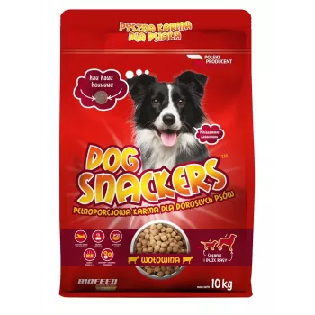 BIOFEED Dog Snackers Adult medium & large Beef - Pienso seco - 10 kg