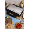 Sandwichera Adler AD 3043, 1300 W, placas antiadherentes, 2 sándwiches, superficie de cocción 285 × 152 mm, negra