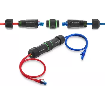 Cable de red Delock conector hembra RJ45 a conector hembra RJ45 Cat.6 M 90098