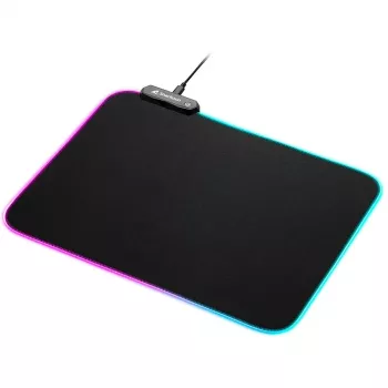 1337 RGB V2 Gaming Mat 360, Alfombrilla de ratón gaming negra