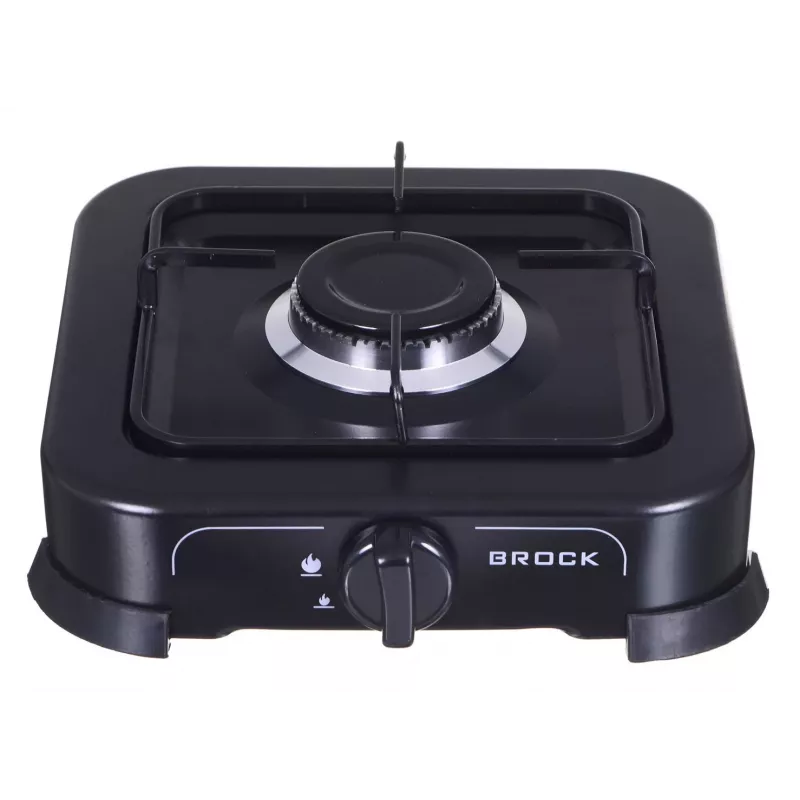 Cocina de gas BROCK GS 2001 BK, un fuego, control manual