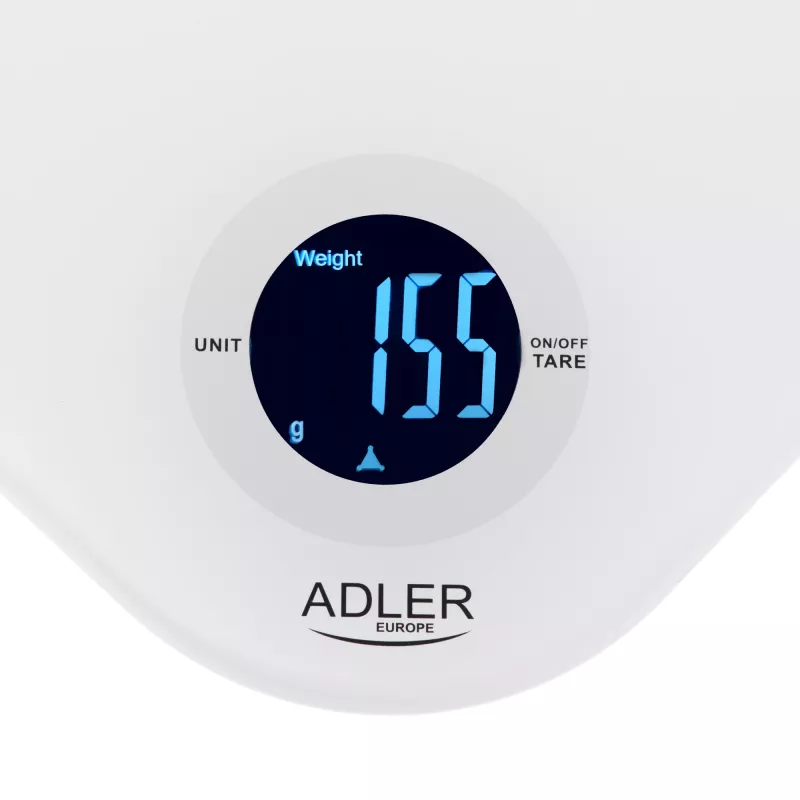 Báscula de cocina Adler AD 3180 División 1 g LCD Blanco