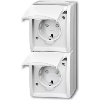 Busch Jaeger 20-02 EBW-54 Toma CEE 7/3 blanco (2084-0-0722)
