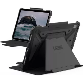 Urban Armor Gear UAG - funda tipo flip para tablet - resistente - poliuretano (PU) - negra - para Apple iPad Air 11 inch M2 Wi-Fi, M2 Wi-Fi + Cellular, M3 Wi-Fi, M3 Wi-Fi + Cellular (1244731