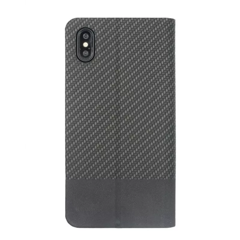 Funda tipo libro Tellur Carbon para iPhone XS – negra