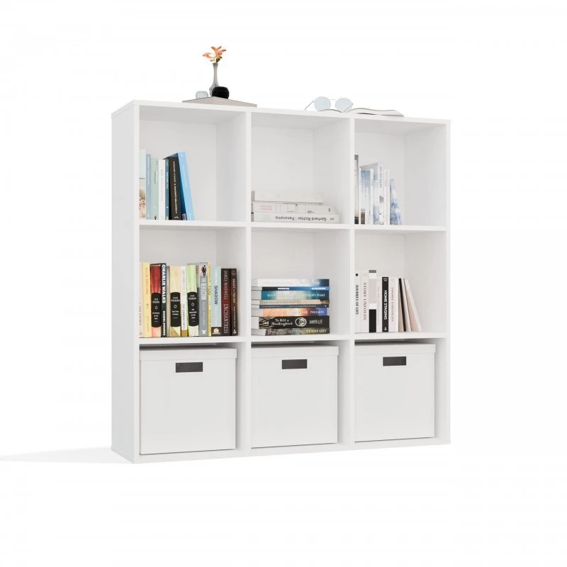 Estantería MALAX 3x3 H blanco