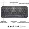 Logitech MX Keys Mini - Teclado - retroiluminado - Bluetooth - QWERTZ - Distribución suiza - Graphite (920-010485)