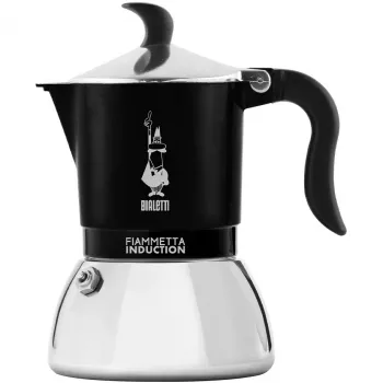 Cafetera de inducción BIALETTI FIAMMETTA 2 tazas, negra