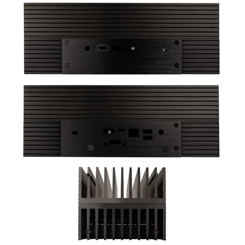 Akasa Turing A50 MKII - Ultra Small Form Factor (USFF) - PC - Negro - Aluminio - Oficina en casa - Kensington