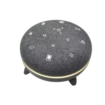 Altavoz portátil MANTA SPK03-GR Szumi-GO — verde, Bluetooth, sonidos para dormir bebés, temporizador, retroiluminación RGB, 12,5×7,5×12,5 cm