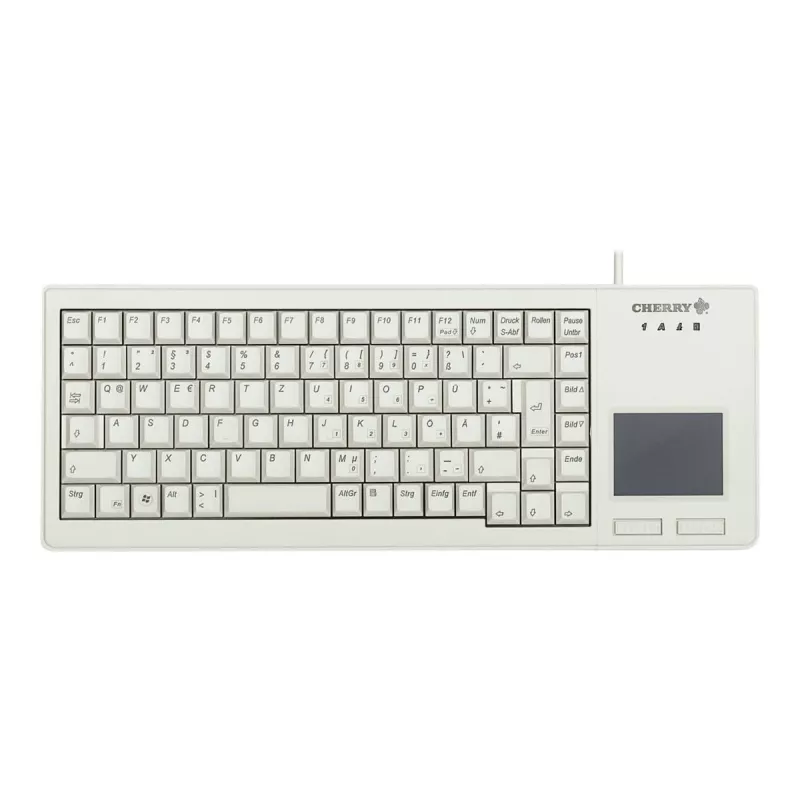 CHERRY XS Touchpad teclado universal USB QWERTZ alemán gris