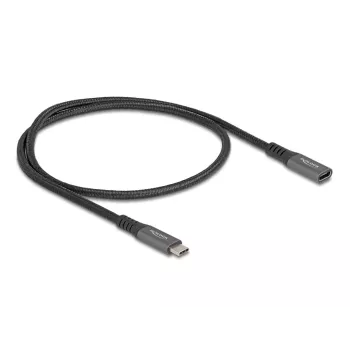 Cable de extensión USB DeLOCK USB Type-C conector macho a conector hembra 10 Gbit/s 0,5 m gris metal