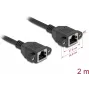 DeLOCK 90785 cable de red negro 2 m Cat6a S/FTP