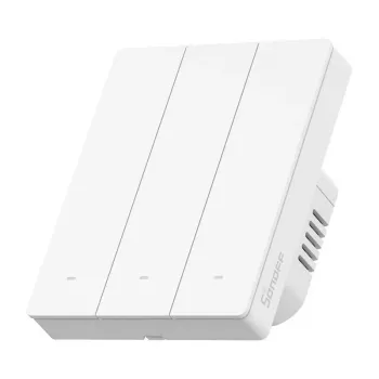 Interruptor de pared inteligente WiFi Sonoff M5-3C-80W 3 canales para marco