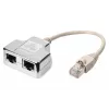 Adaptador de cable de parcheo Digitus CAT 5e apantallado 1:1