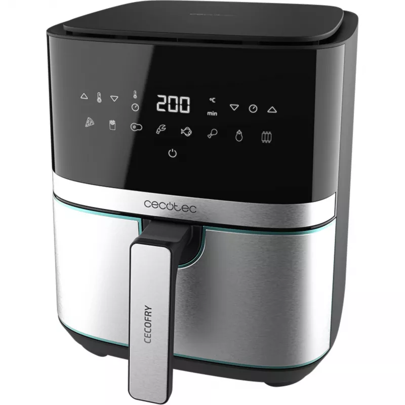 Freidora de aire CECOTEC Cecofry Full Inox Pro 5500 Pro con accesorios