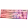 Deltaco GAM-021-RGB-P-DE - tamaño completo (100%) - USB - interruptores de membrana - QWERTZ - rosa