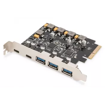Digitus Tarjeta PCIe 2x USB-C 3x USB A