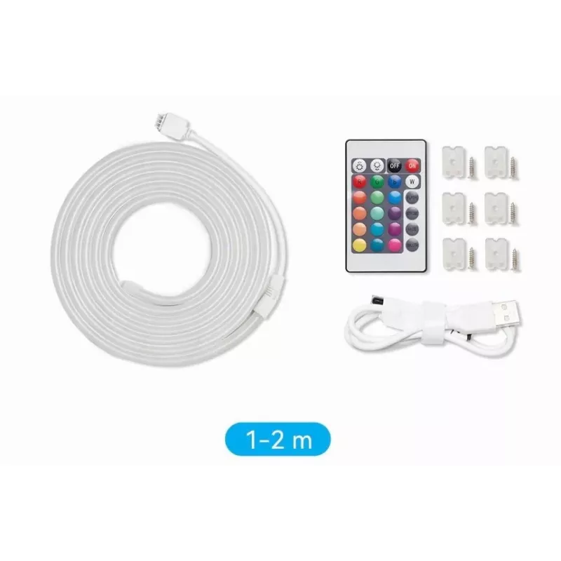 Vention PAEWH tira LED de neón de silicona, 2 m, USB 5 V, con mando a distancia IR
