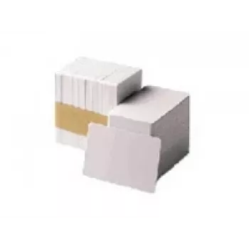 Tarjeta PVC Zebra Premier, 30 mil, banda magnética de baja coercitividad (5 paquetes de 100)