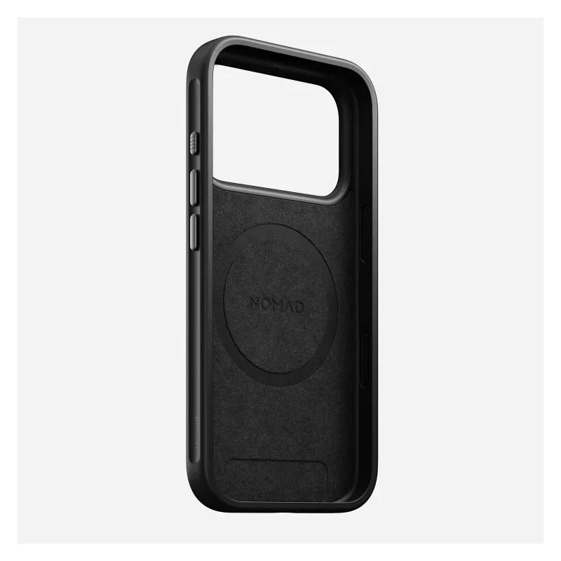 Funda para móvil Nomad Modern Leather Case para iPhone 17 Pro, 16 cm (6,3 pulgadas), tan, Cuero y PC/TPU