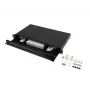 Panel de conexiones de fibra óptica para rack 1U 24x SC/LC 19
