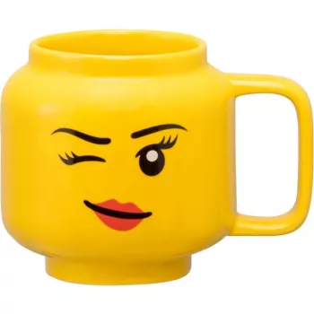 Taza de cerámica room copenhagen Winking Girl Small Amarilla 40460803, 250–350 ml