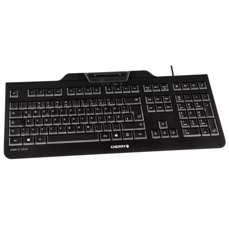 CHERRY KC 1000 SC Teclado Universal USB AZERTY Belga Negro
