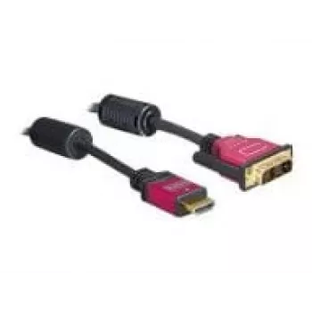 Cable HDMI - DVI DeLOCK 84343 3,0 m conector macho / conector macho
